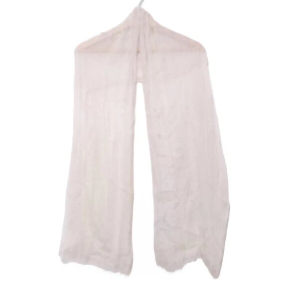 Chloe Accessories - Auth Chloe - Cream Tencel Silk Scarf